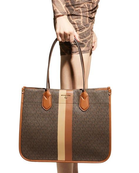 michael kors striped tote spring 2013|Maple Large Striped Tote Bag .